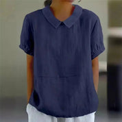 BELLA | Luxurious Cotton Linen Blouse for Ultimate Comfort - Lizabella Fashion -  -  - BELLA | Luxurious Cotton Linen Blouse for Ultimate Comfort - Lizabella Fashion - #tag1# - #tag2#