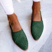 Ballerine Eleganti Donna in Pelle Vegana Intrecciata per Estate 1