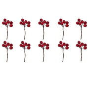 Berry Splendor | Mazzo di bacche natalizie finte per composizioni floreali festive 0