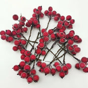 Berry Splendor | Mazzo di bacche natalizie finte per composizioni floreali festive 2