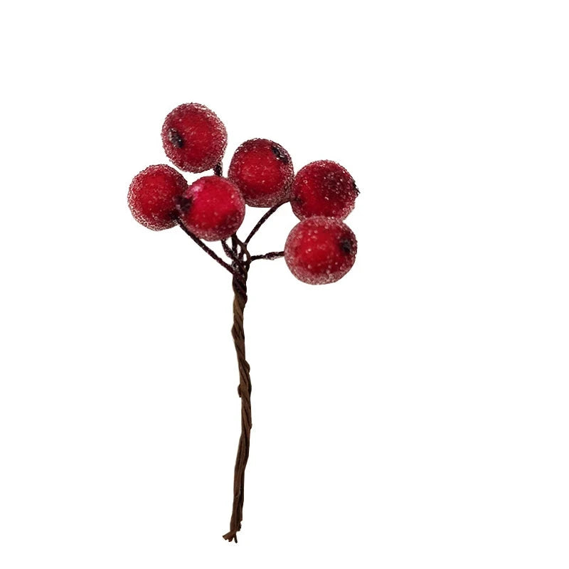 Berry Splendor | Mazzo di bacche natalizie finte per composizioni floreali festive 5