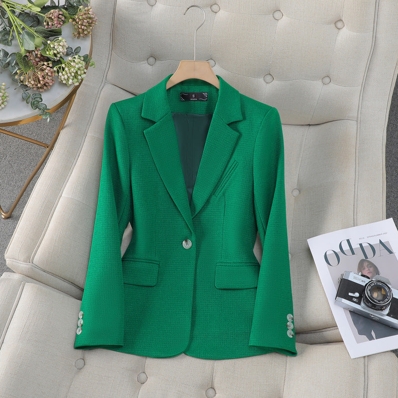Blazer Donna Elegante Aderente Maniche Lunghe Spandex 1