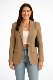 Blazer Donna Elegante Bianco, Chic e Versatile per Ogni Occasione, Stile Raffinato e Moderno 1