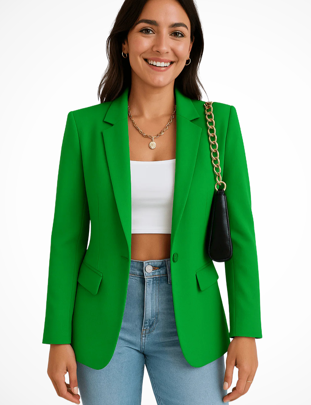 Blazer Donna Elegante Bianco, Chic e Versatile per Ogni Occasione, Stile Raffinato e Moderno 10