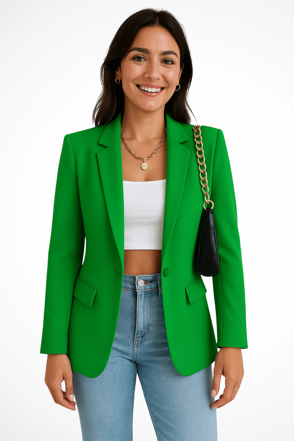 Blazer Donna Elegante Bianco, Chic e Versatile per Ogni Occasione, Stile Raffinato e Moderno 10