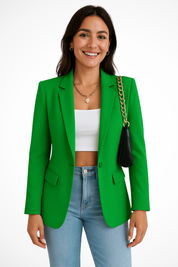 Blazer Donna Elegante Bianco, Chic e Versatile per Ogni Occasione, Stile Raffinato e Moderno 10