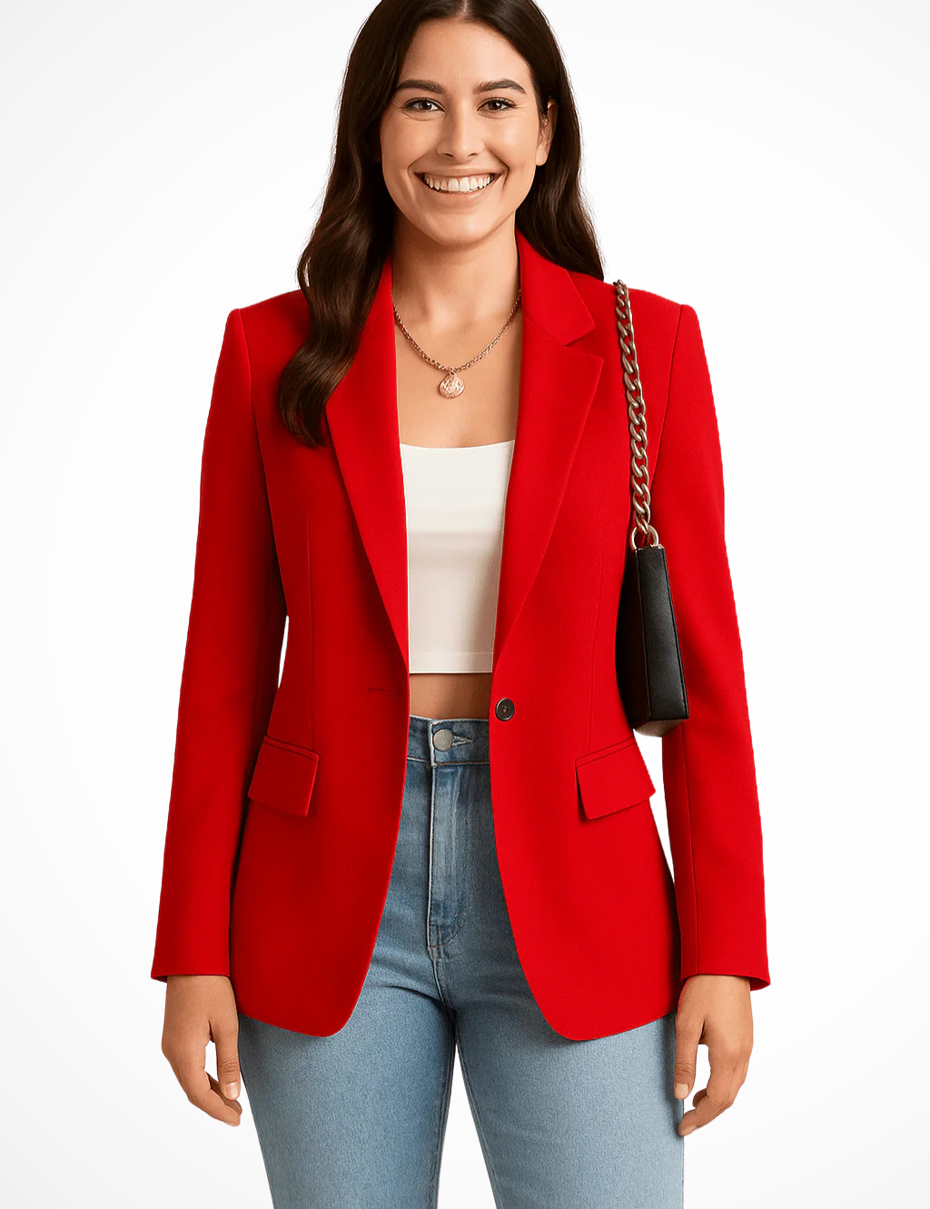 Blazer Donna Elegante Bianco, Chic e Versatile per Ogni Occasione, Stile Raffinato e Moderno 4