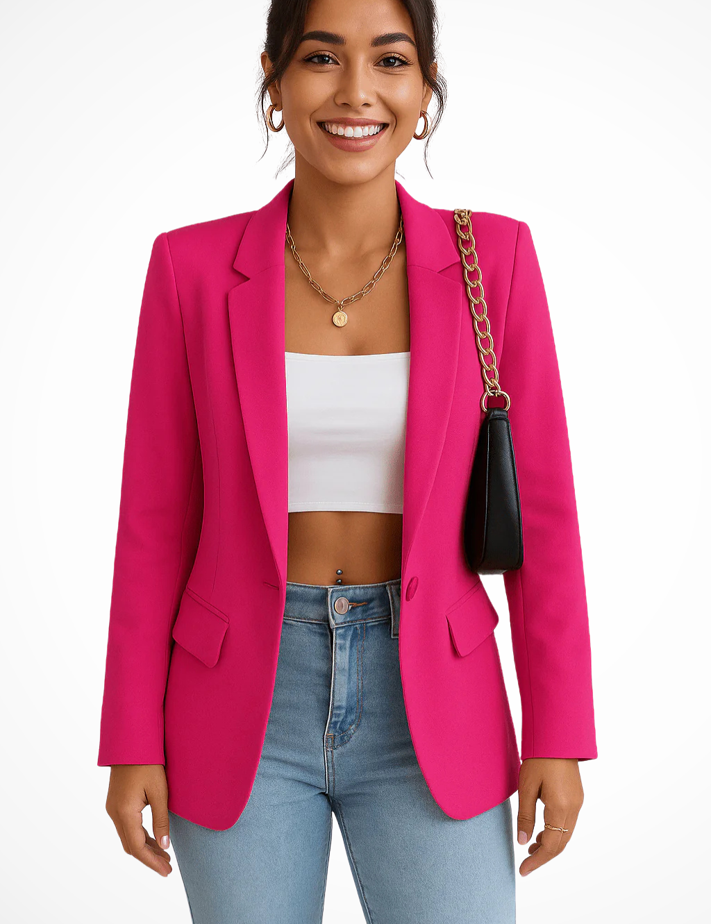 Blazer Donna Elegante Bianco, Chic e Versatile per Ogni Occasione, Stile Raffinato e Moderno 6