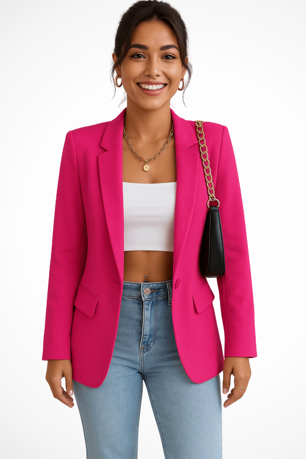 Blazer Donna Elegante Bianco, Chic e Versatile per Ogni Occasione, Stile Raffinato e Moderno 6