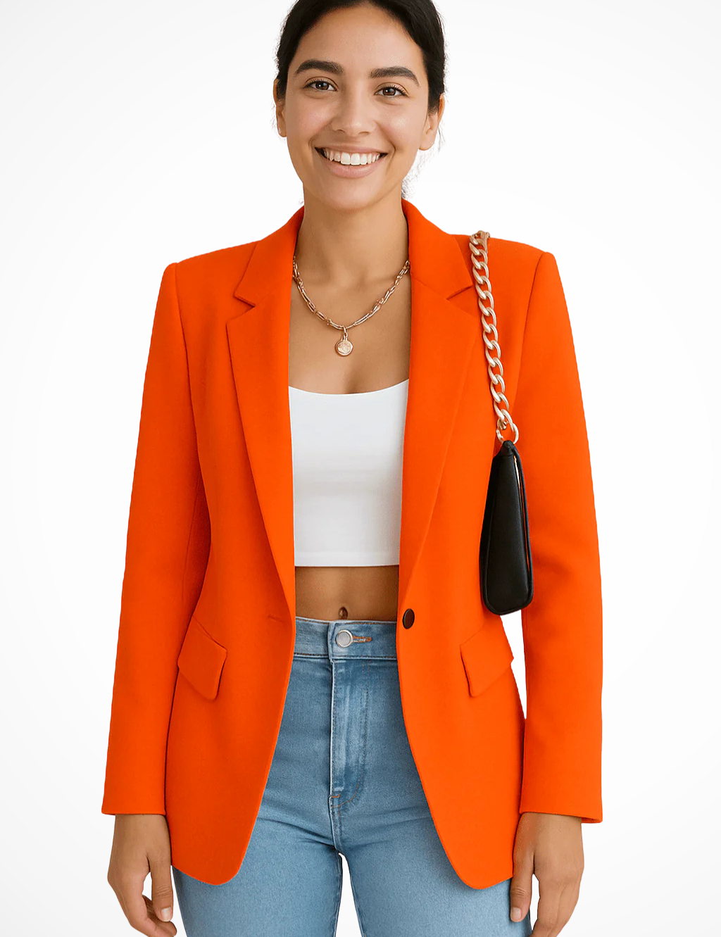 Blazer Donna Elegante Bianco, Chic e Versatile per Ogni Occasione, Stile Raffinato e Moderno 8