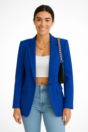 Blazer Donna Elegante Bianco, Chic e Versatile per Ogni Occasione, Stile Raffinato e Moderno 9