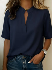Blusa Elegante Donna con Colletto Raffinato e Scollatura Slanciata 1