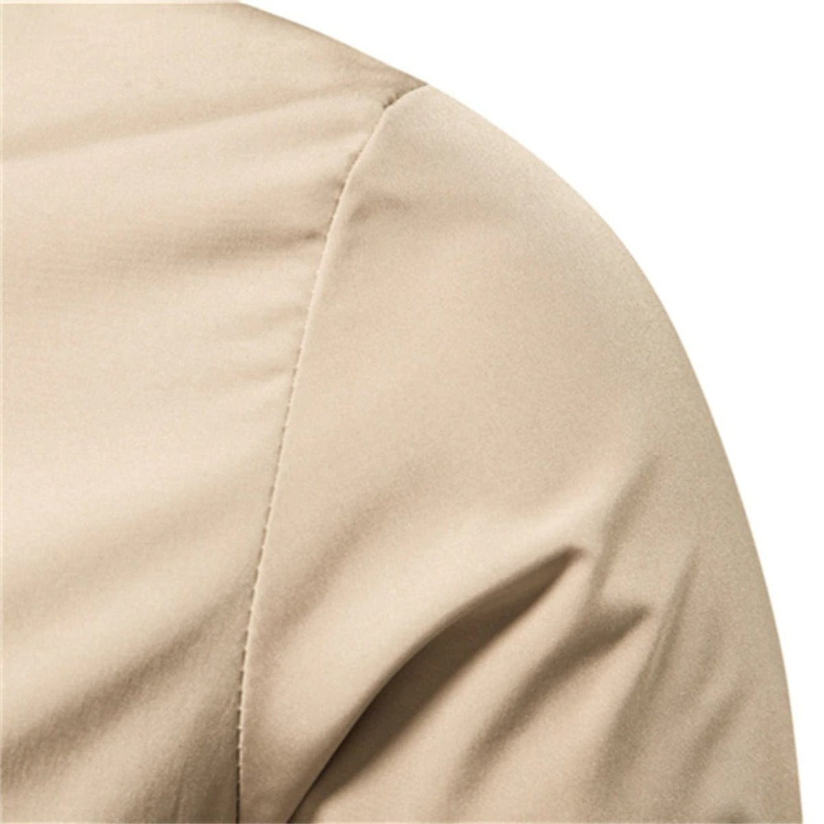Bomber Uomo Tinta Unita con Polsini a Costine e Zip Frontale Casual 6
