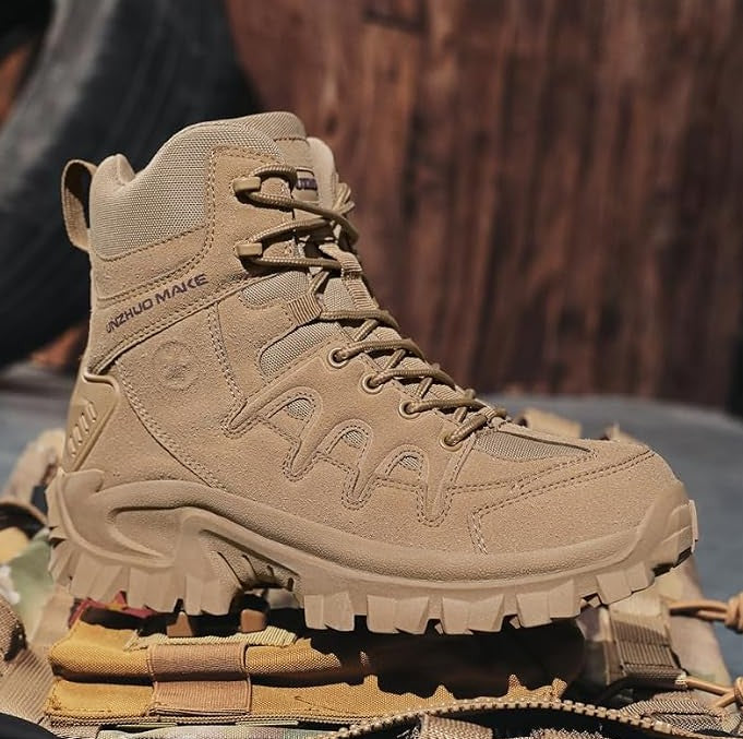 Bottes imperméables TacticalPro en véritable cuir respirant
