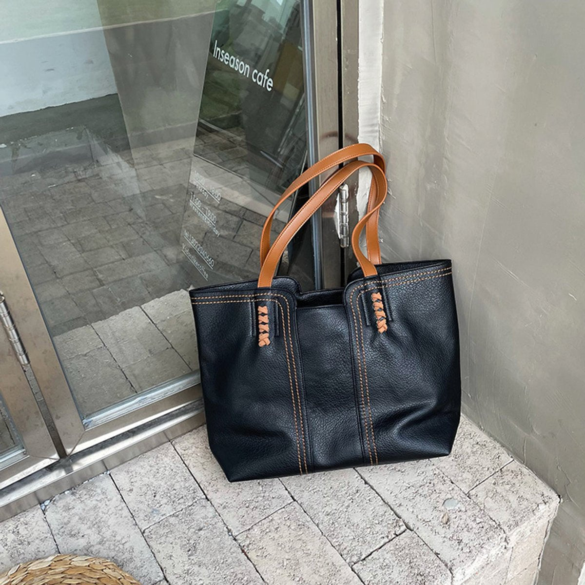 Borsa Tote Donna Minimalista Con Spallacci Comodi E Interni Spaziosi - Borsa Tote Bag Versatile Per Ogni Occasione 6