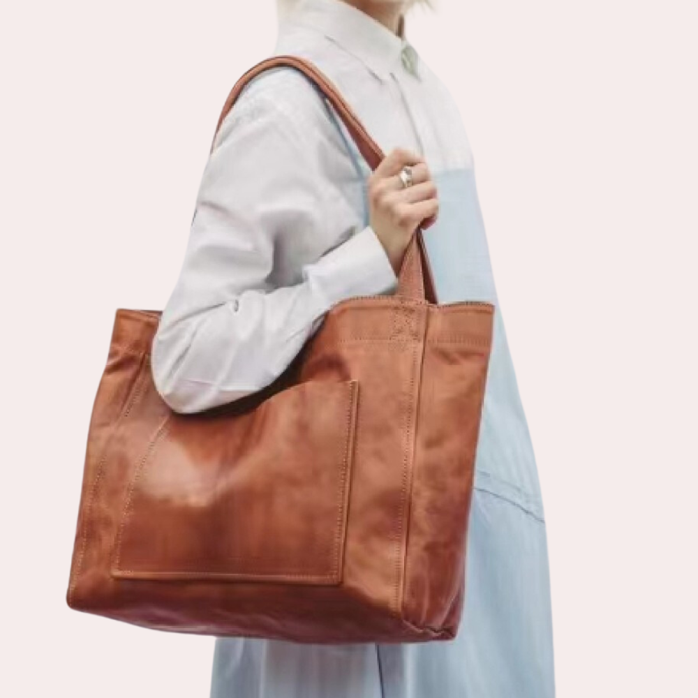 Borsa a mano elegante da donna in pelle vegana 3