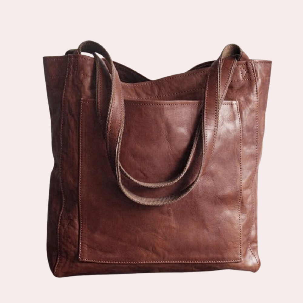 Borsa a mano elegante da donna in pelle vegana 5