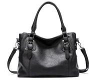 Borsa a mano vintage da donna, elegante, in materiale morbido, di grande capacità 0