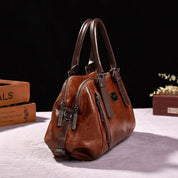 Borsa a mano vintage da donna, eleganza senza tempo, in pelle 1