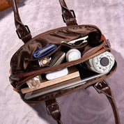 Borsa a mano vintage da donna, eleganza senza tempo, in pelle 3