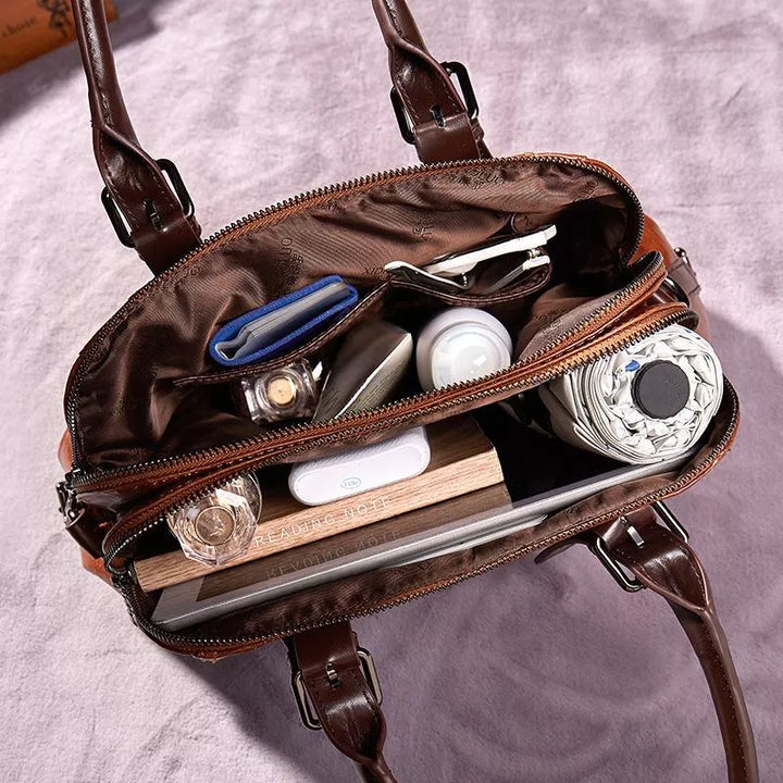 Borsa a mano vintage da donna, eleganza senza tempo, in pelle 3