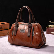 Borsa a mano vintage da donna, eleganza senza tempo, in pelle 4