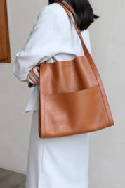 Borsa a tracolla elegante da donna, design versatile, tessuto sintetico resistente 1