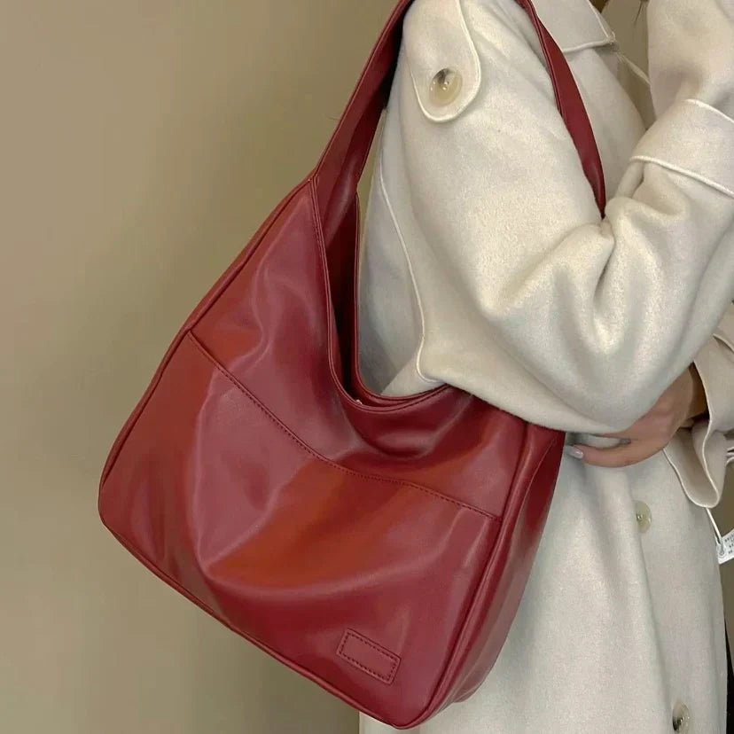 Borsa a tracolla elegante da donna in PU di grande capacità 1