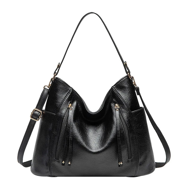 Borsa a tracolla elegante da donna in PU spaziosa 9