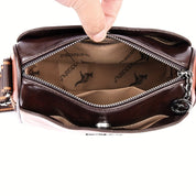 Borsa a tracolla elegante da donna in pelle vegana funzionale 6