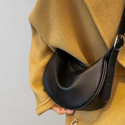 Borsa a tracolla elegante da donna in pelle vegana minimalista 0