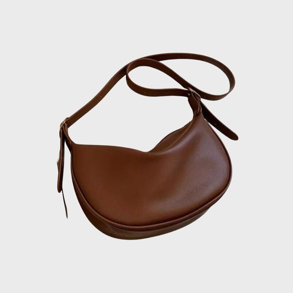 Borsa a tracolla elegante da donna in pelle vegana minimalista 1