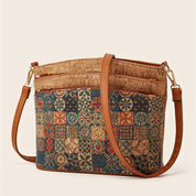 Borsa a tracolla in stile etnico da donna in pelle PU 3
