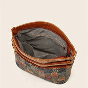 Borsa a tracolla in stile etnico da donna in pelle PU 5