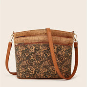 Borsa a tracolla in stile etnico da donna in pelle PU 7