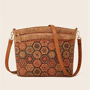 Borsa a tracolla in stile etnico da donna in pelle PU 9