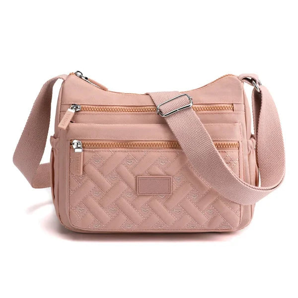 Borsa a tracolla pratica da donna in nylon resistente 11