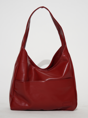 Borsa a tracolla rotonda elegante da donna in pelle vegana 0
