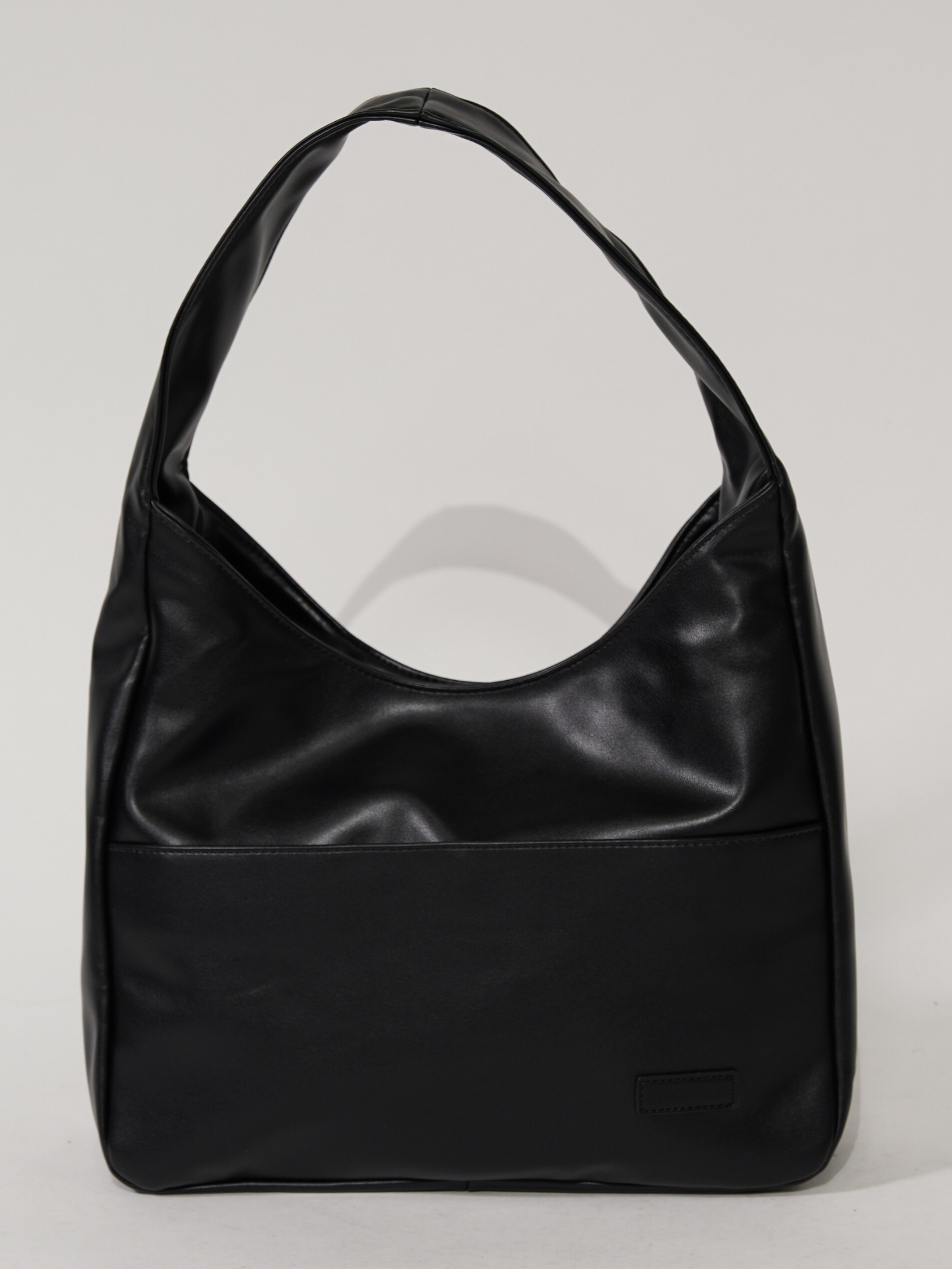 Borsa a tracolla rotonda elegante da donna in pelle vegana 11