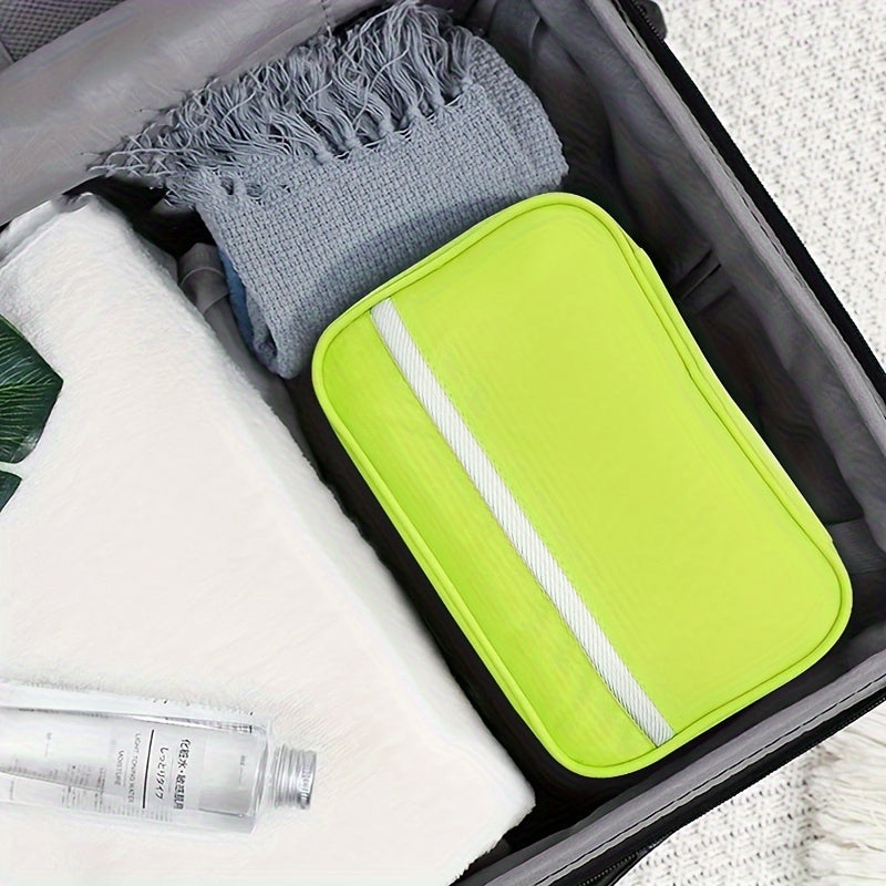 Borsa da Toilette Sospesa Compatta per Viaggi e Uso Quotidiano – Organizer Salvaspazio 25,5 x 15 x 10 cm in Tessuto Resistente 2