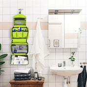 Borsa da Toilette Sospesa Compatta per Viaggi e Uso Quotidiano – Organizer Salvaspazio 25,5 x 15 x 10 cm in Tessuto Resistente 5