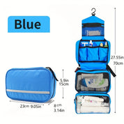 Borsa da Toilette Sospesa Compatta per Viaggi e Uso Quotidiano – Organizer Salvaspazio 25,5 x 15 x 10 cm in Tessuto Resistente 6