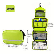 Borsa da Toilette Sospesa Compatta per Viaggi e Uso Quotidiano – Organizer Salvaspazio 25,5 x 15 x 10 cm in Tessuto Resistente 7