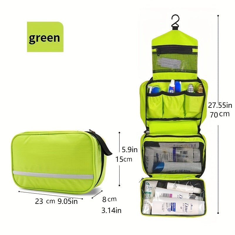 Borsa da Toilette Sospesa Compatta per Viaggi e Uso Quotidiano – Organizer Salvaspazio 25,5 x 15 x 10 cm in Tessuto Resistente 7