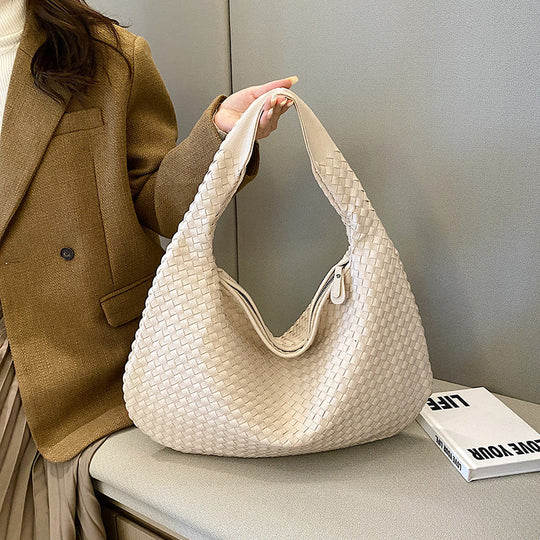 Borsa da donna elegante, intrecciata a mano, funzionale e dal design durevole 1