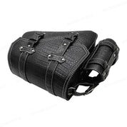 Borsa da sella universale per moto con motivo a coccodrillo – Borsa con fibbia in plastica nera per riporre oggetti sul lato sinistro/destro e organizzare gli attrezzi durante i viaggi 5