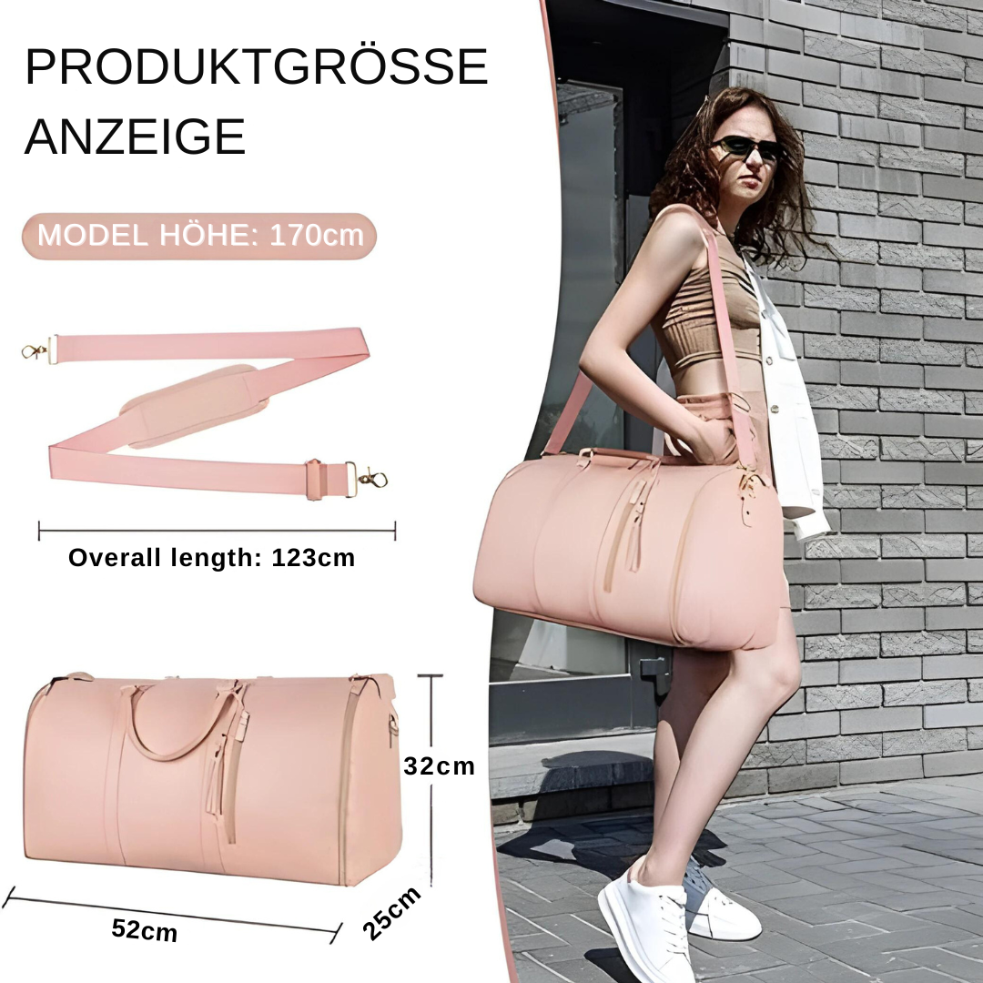 Borsa da viaggio pieghevole ed elegante da donna in pelle PU impermeabile 1