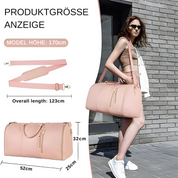 Borsa da viaggio pieghevole ed elegante da donna in pelle PU impermeabile 1