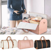 Borsa da viaggio pieghevole ed elegante da donna in pelle PU impermeabile 5