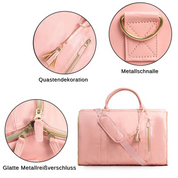 Borsa da viaggio pieghevole ed elegante da donna in pelle PU impermeabile 6